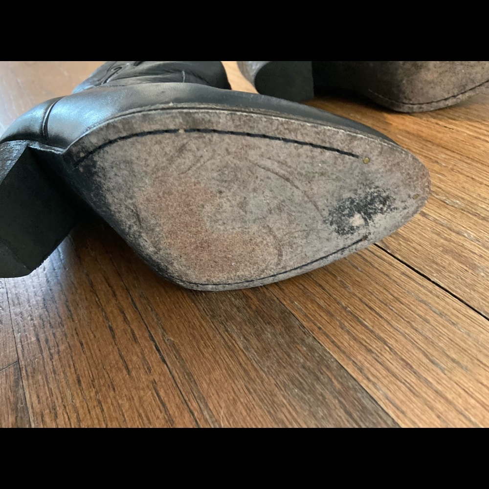 Frye Black Ankle Boots with 3” Heel - sz7 - Picture 10 of 13